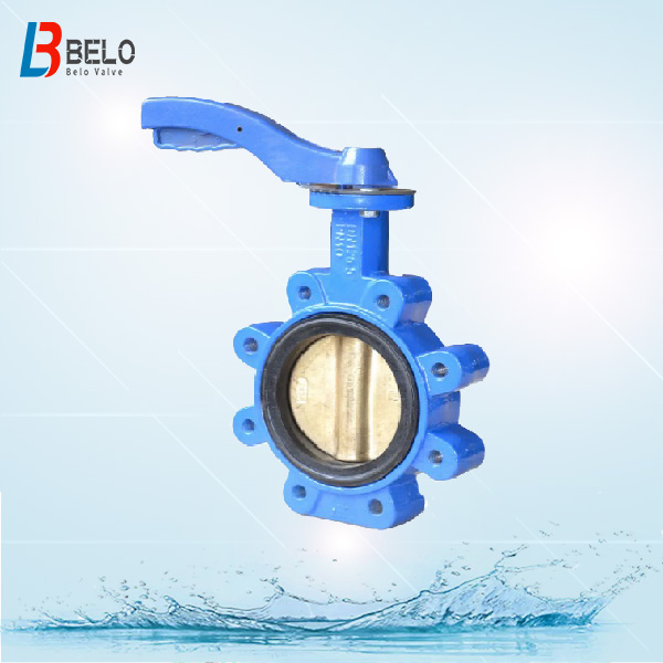 DN120 PN10 Lever wafer lug type butterfly valve
