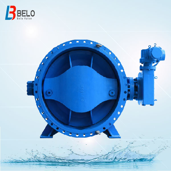 DN1400 soft seal flange butterfly valve looks like