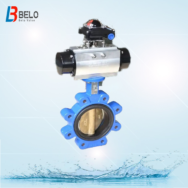 Electrical lug wafter type butterfly valve