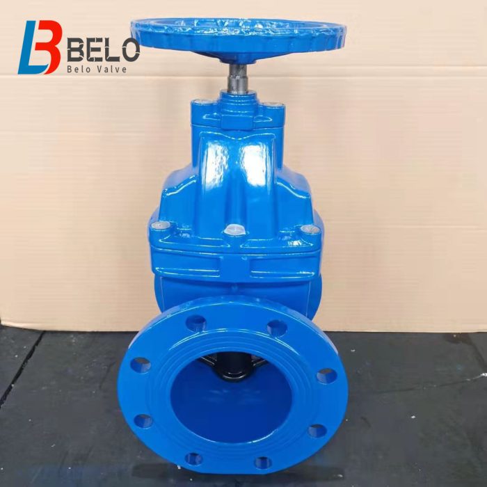 GB/DIN 3352 ductile cast iron resilient seated soft sealing non rising stem gate valve-Belo Valve