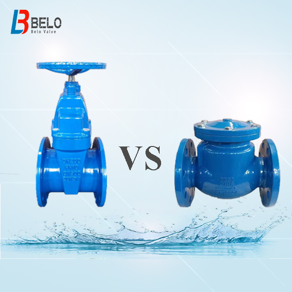 What is the difference between gate valve and check valve