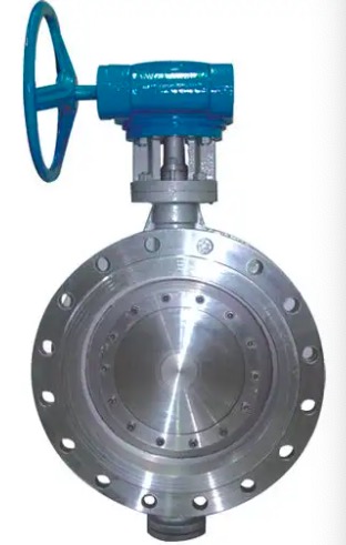 How double eccentric flange butterfly valve looks like