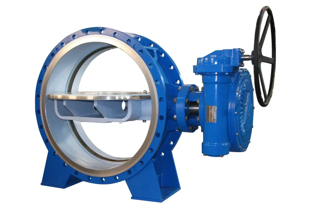 electric large diameter DN1000 hard seal butterfly valve