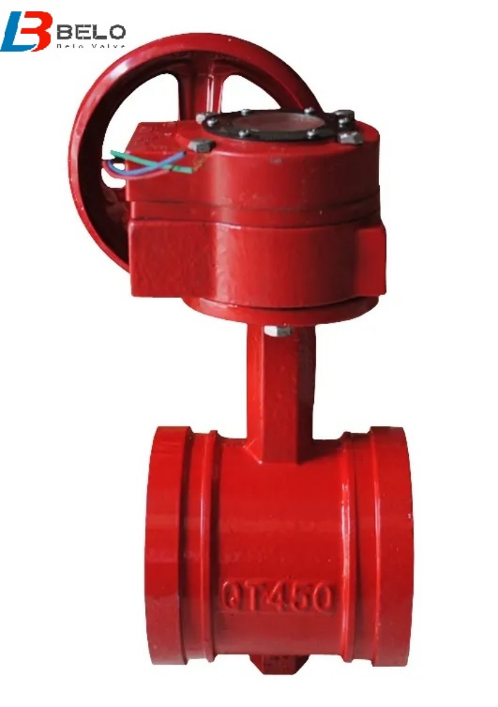 grooved connection butterfly valve