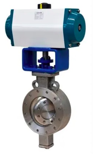 how electric triple eccentric butterfly valve looks like
