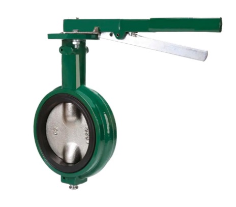 manual wafer butterfly valve with two half stems no pin on disc-Belo Valve