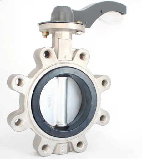 soft seal stainless steel manual lever handle lug type butterfly valve-Belo Valve