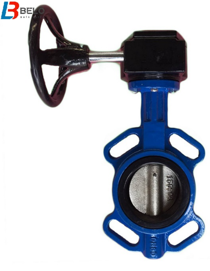 cast iron wafer connection butterfly valve