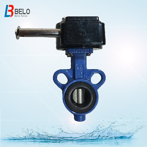 worm gear wafer resilient seated butterfly valve-Belo Valve