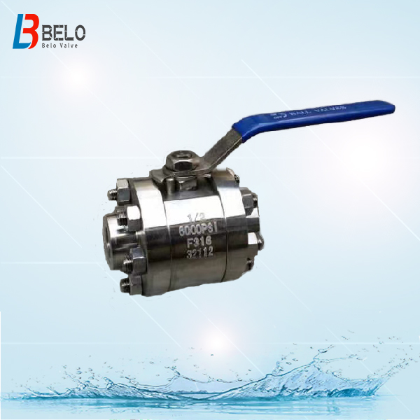 1/2 6000psi F316 forged stainless high pressure threaded ball valve-Belo Valve
