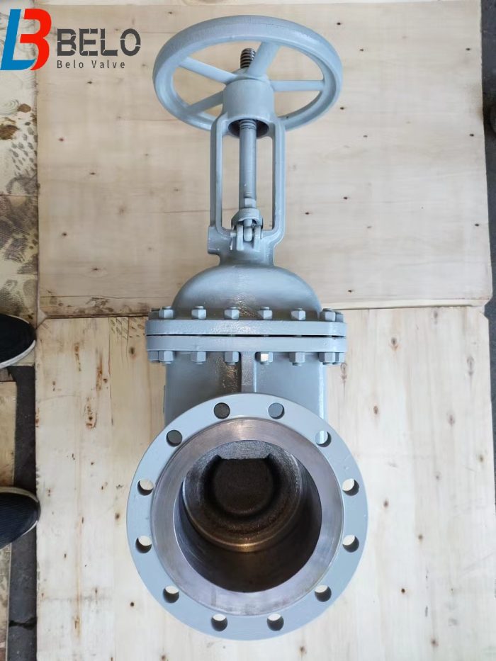 GOST5762 cast steel rising stem metal hard seal flange gate valve-Belo Valve