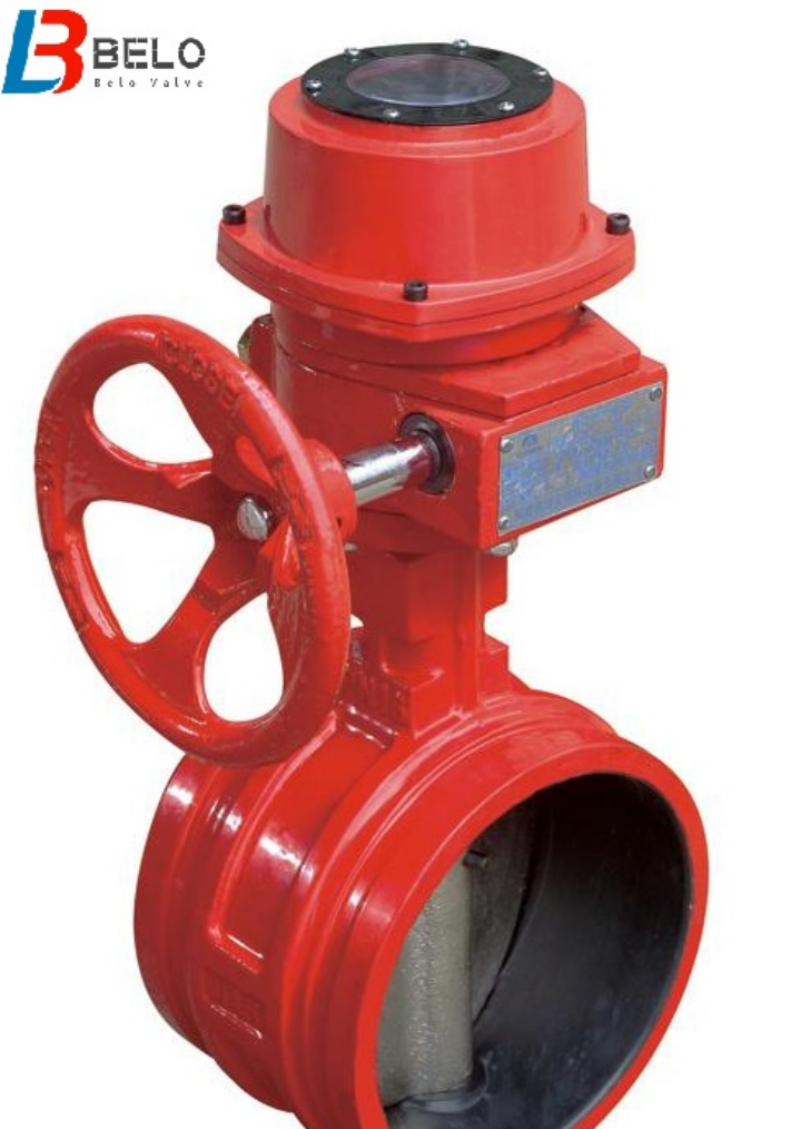 Grooved signal fire fighting butterfly valve-Belo Valve