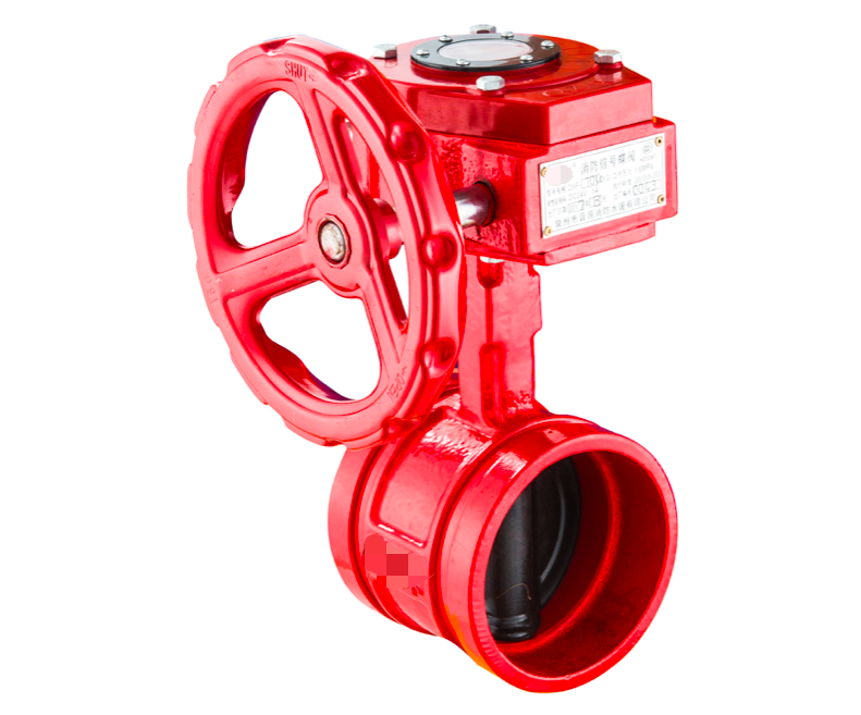 How Grooved fire fighting signal butterfly valve looks like-Belo Valve
