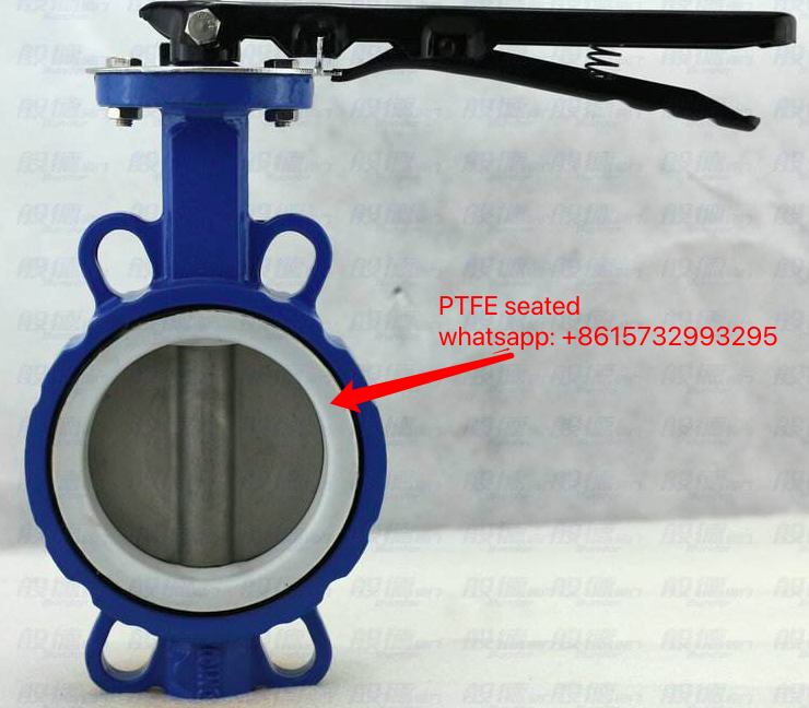 Manual lever cast iron PTFE lined butterfly valve-Belo Valve