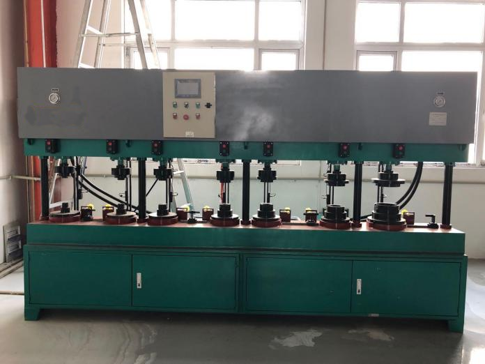 Y7G 50-200 Automatic and manual assembly machine for butterfly valve DN50-DN200 with seven working tables -01