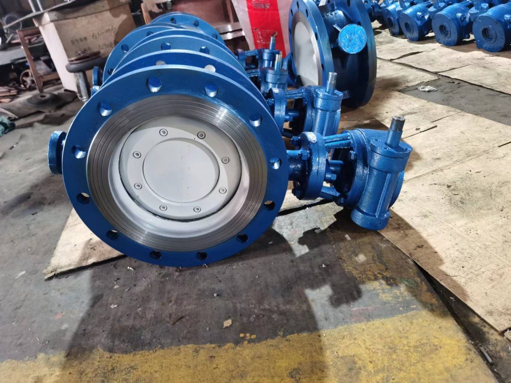 How D343H-10C eccentric metal seal butterfly valve looks like-Belo Valve