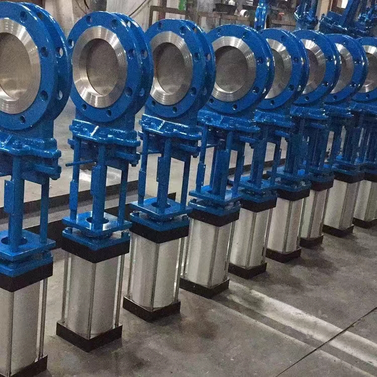 Pneumatic actuated flanged knife gate valve-Belo Valve