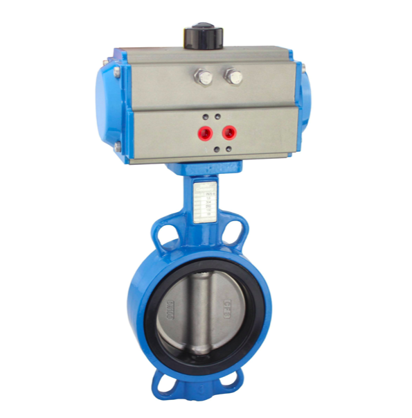 Pneumatic concentric wafer type rubber lined butterfly valve-Belo Valve