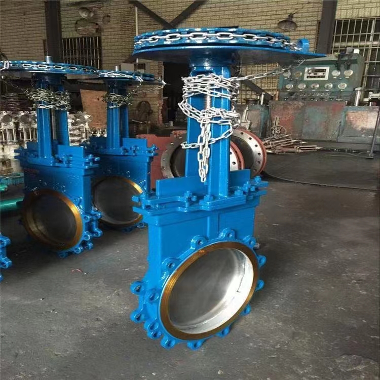 chain operated GGG40 knife type gate valve-Belo Valve