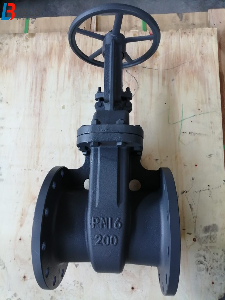 GOST5762 rising stem metal to metal seated cast steel gate valve-DN200-PN16