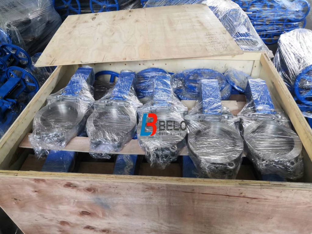 package for ANSI stainless steel 316 metal to metal hard sealed unidirectional lug knife gate valve