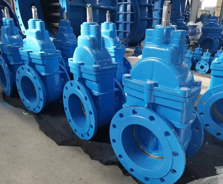 DIN 3352 F4 ductile iron metal to metal seated flange gate valves