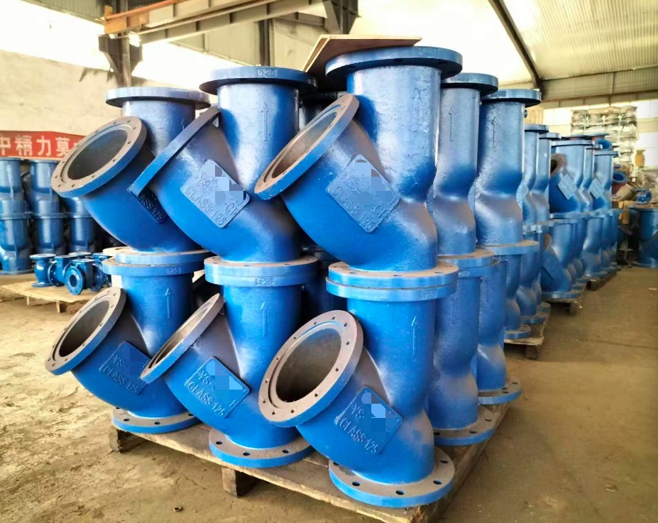 casting body for ANSI 125LB cast iron ASTM A126 flanged Y type strainer Y type filter-Belo Valve